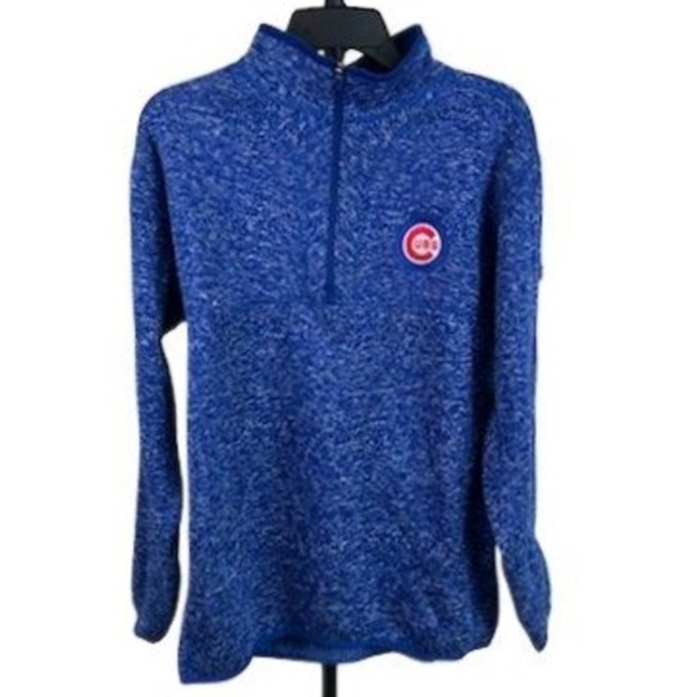 Chicago‎ Cubs Antigua Sweater Sweatshirt 1/4 Zip Classic MLB Pullover Men's XL